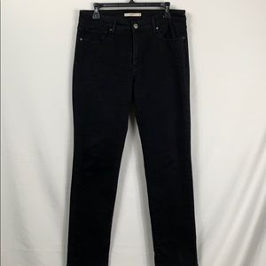 Levi’s black denim jeans 712 slim. Waist 16”.